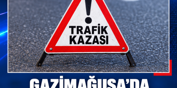 GAZİMAĞUSA’DA OTOMOBİL İLE MOTOSİKLET ÇARPIŞTI: 1 YARALI