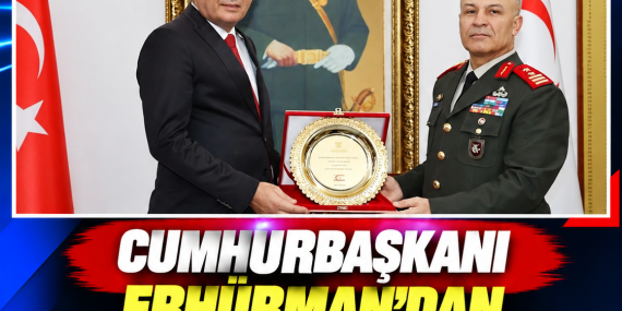 CUMHURBAŞKANI ERHÜRMAN’DAN GÜVENLİK KUVVETLERİ KOMUTANLIĞI’NA ZİYARET