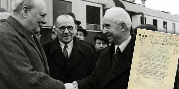 MİT, İNÖNÜ İLE CHURCHİLL’İN GÖRÜŞMESİNE DAİR TARİHİ BELGEYİ PAYLAŞTI