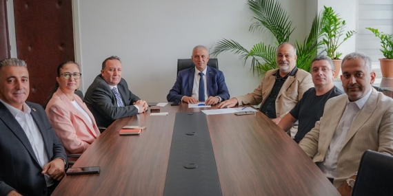 Ekonomi ve Enerji Bakanı Taçoy, Kıbrıs Türk İşverenler Sendikası’nı kabul etti