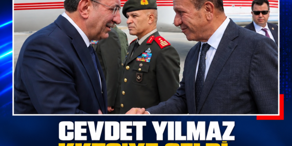 CEVDET YILMAZ KKTC’YE GELDİ: İKİ HASTANENİN AÇILIŞINA KATILACAK