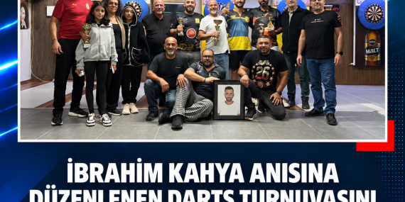 İBRAHİM KAHYA ANISINA DÜZENLENEN DARTS TURNUVASINI DERVİŞ ÇOCUK KAZANDI