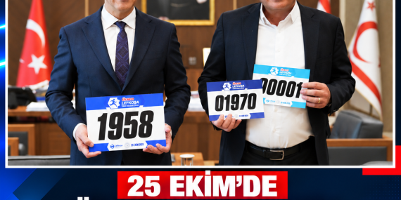 25 EKİM’DE ÜLKER LEFKOŞA YARI MARATONU’NDA YİNE BİNLERCE KİŞİ KALPTEN KALBE KOŞUYOR
