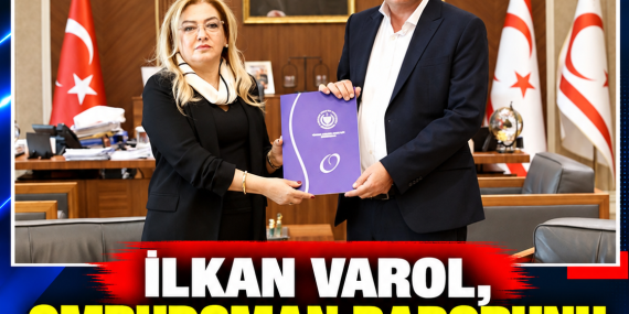 İLKAN VAROL, OMBUDSMAN RAPORUNU CUMHURBAŞKANI ERHÜRMAN’A SUNDU
