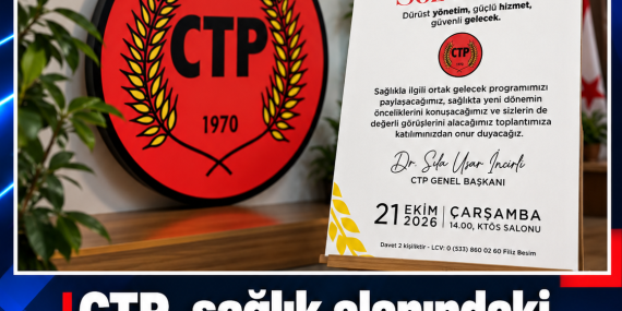 CTP, sağlık alanındaki “Ortak Gelecek Programı”nı tanıtacak
