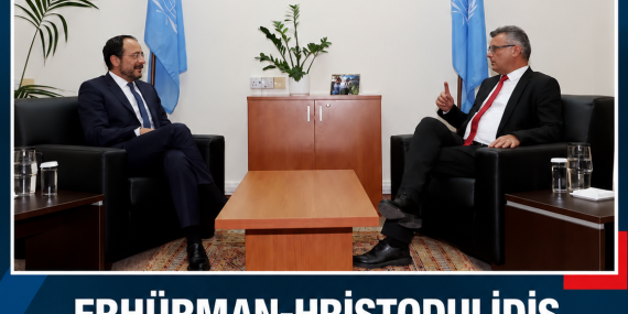 ERHÜRMAN-HRİSTODULİDİS GÖRÜŞMESİ ARA BÖLGEDE BAŞLADI