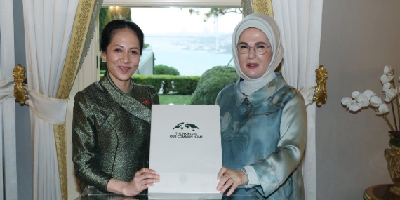 Emine Erdoğan Kamboçya Başbakanı Manet’in eşi Chanmony ile görüştü