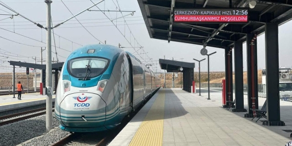 Halkalı-Kapıkule Hızlı Tren Hattı’nın Çerkezköy-Kapıkule kesimi yarın açılacak