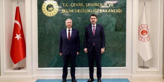 Bakan Kurum, Ankara Büyükşehir Belediye Başkanı Yavaş’ı kabul etti
